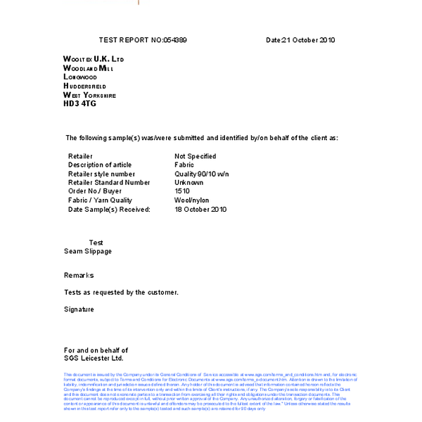 remix - odpornosc rozsuwanie  nici EN 13936